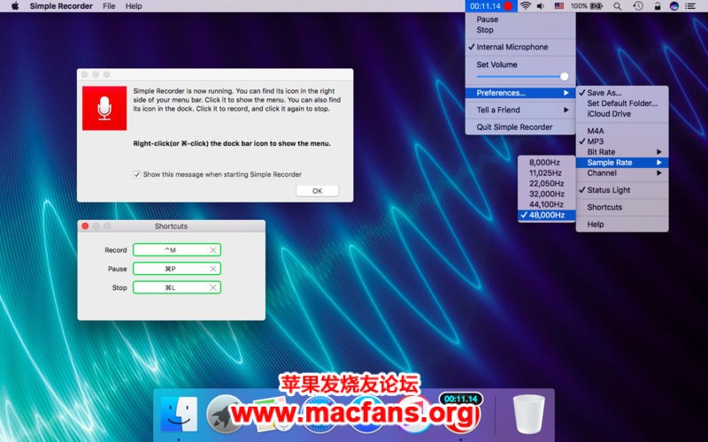 Simple Recorder Pro 1.7.1 破解版 Mac 简单方便的录音软件