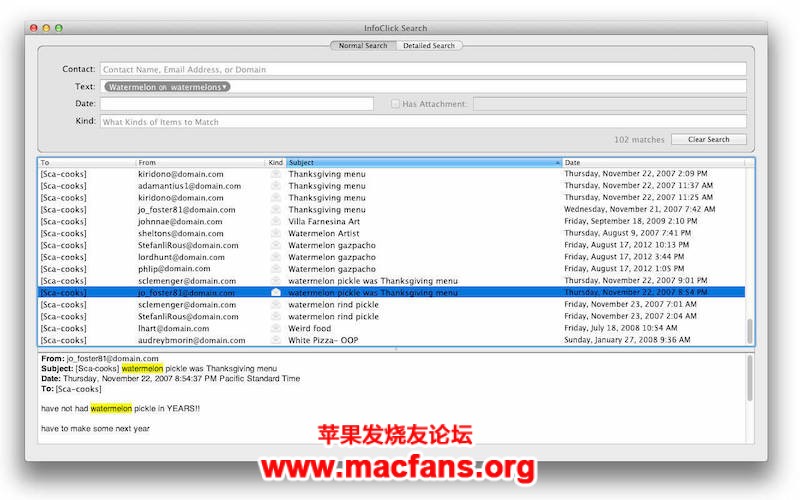 InfoClick 1.2.5 破解版 Mac 增强型邮件搜索工具