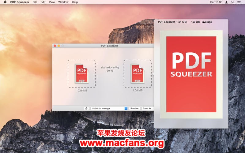 PDF Squeezer 3.10.5 [TNT] 中文破解版 Mac PDF文件体积压缩工具